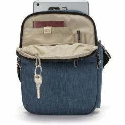 Pacsafe Metrosafe X Vertical Crossbody Bag dark denim -Travel Bags Sales Store pacsafe metrosafe x pystysuora crossbody laukku sininen musta 6
